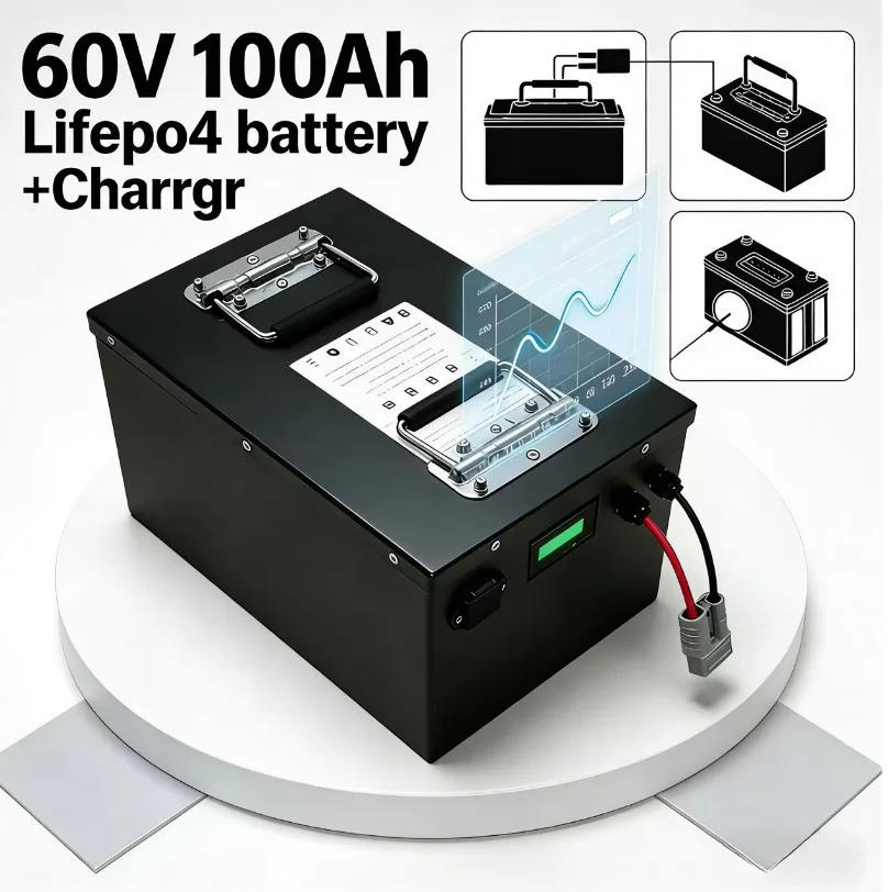 72V 40Ah Lifepo4 Battery Pack - 60V LiFePO4 Pil 100Ah/120Ah/150Ah/200Ah | Bluetooth