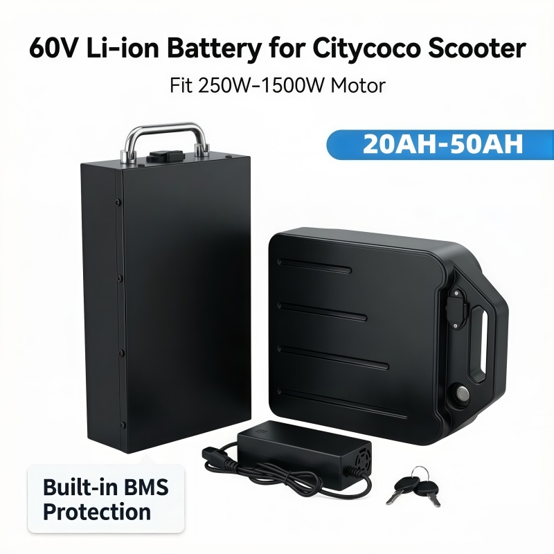 60V 50Ah Electric Scooter Battery - Aşırı Deşarj Korumalı 60V Lityum Pil,