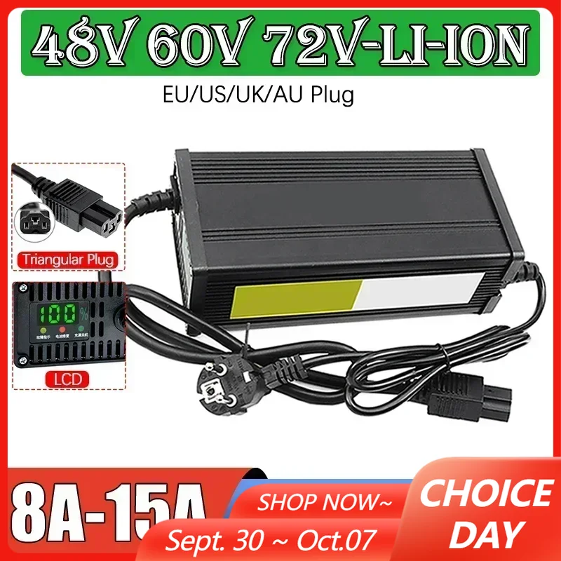 72V 15A Fast Charger - 48V 60V 72V Elektrikli Araç Lityum