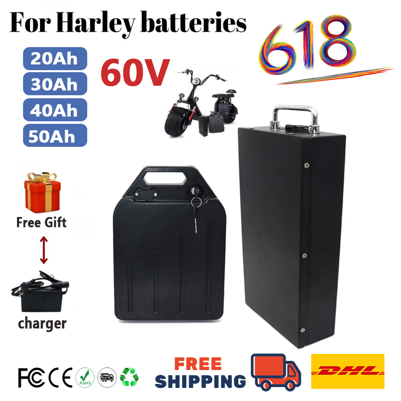 HarleyBattery 60V 20Ah 30Ah 40 - 60V 50Ah Electric Scooter Battery incelemesi ve fiyatı